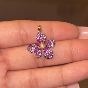 925 Sterling Silver Lilly Flower Pendant